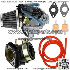 24mm Carburetor Carb 42mm Air Filter Intake Manifold Gasket Fuel line Filter for GY6 Yerfdog Spiderbox GX150 Hammerhead GTS Twister Tomerlin Crossfire 150cc Go Kart Moped Scooter Parts
