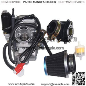 Intake manifold Fuel Air filter Carburetor For GY6 150cc Kazuma Baja Eagle Go Kart
