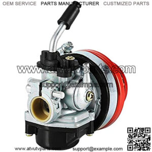 Carburetor Air Filter, Easy Installation Alloy Red Racing Carburetor Carb Air Filter Bicycle Carburetor Air Filter for Bike,5% coupon applied at checkout,with coupon