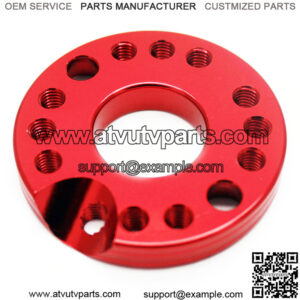 Carburetor intake manifold trim plate (red)