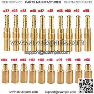 20pcs Carburetor Main Slow Pilot Kit Set Compatible with Keihin OKO KOSO PE PWK Carb