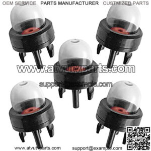 Pack-of-5 503936601 530047721 188-512 Snap in Primer Bulb for 2-Cycle Small Engine Poulan Echo Chainsaw Ryobi BP42 Homelite Bolens String Trimmer Leaf Blower 125B 125BX 125BVX
