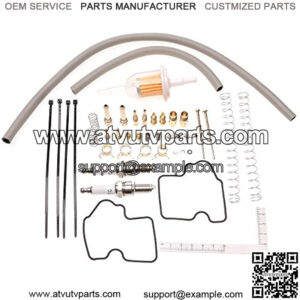 KVF650 Carburetor Repair Kit Fits Kawasaki 2002-2003 Prairie 650 2004-2006 Prairie 700 2005-2013 Brute Force 650 for 2 Carburetors