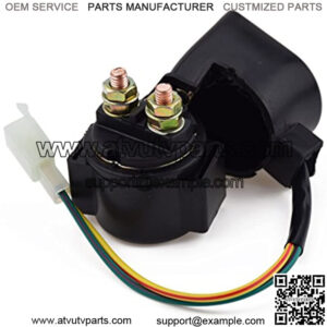 Starter Solenoid Relay for Coolster 125cc 3125B 3125R 3125 70cc 110cc 150cc 250cc TaoTao Roketa Sunl Baja Kazuma Sunl Meerkat 50cc Falcon kinroad ATV Auad Hammerhead Twister Howhit 150cc Go Kart