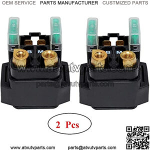 Starter Solenoid Relay for Yamaha ??ATV Starter Solenoid for YFM 350 400 450 660 - Raptor Grizzly Kodiak Wolverine Big Bear -for Yamaha 2003 2004 2005 2006 2007 2008 (2 Pack) by Lucky Seven