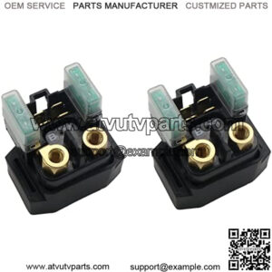 4SV-81940-12-00 Starter Solenoid Relay Compatible With Yamaha ATV YFM 350 400 450 660 Raptor Grizzly Kodiak Wolverine Big Bear 2003 2004 2005 2006 2007 2008 (2PCS)