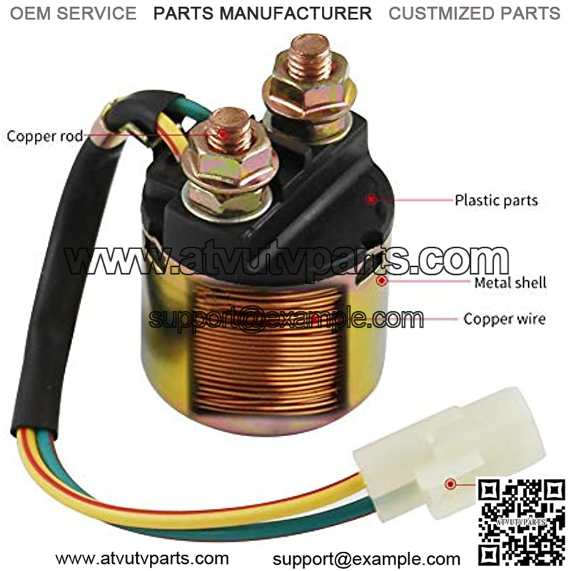 Starter Solenoid Relay for HONDA ATV TRX350 FOURTRAX RANCHER 2000-2006 SXS700 M2 M4 2014 - Image 2