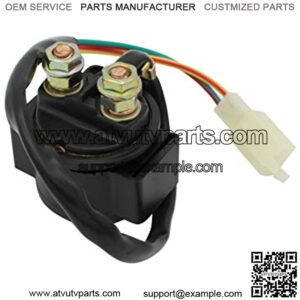 Starter Solenoid Relay for Honda TRX300 TRX300FW TRX300EX Sportrax 1988-2008 TRX400 TRX400EX ATC200 ATC200E ATC200ES ATC200M 1982-1985 CB750 CB750F 1977-1978 CB550 Supersport 1975-1978
