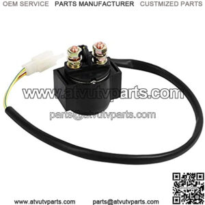Starter Relay Solenoid for 50cc 125cc 150cc 250cc Scooter ATV Dirt Bikes Scooters Go Kart Dne BuggQuad 4 Wheelers Pit Bike Moped Roketa SSR Sunl Coolster
