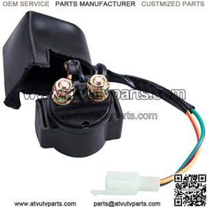Starter Solenoid Relay For 4-Stroke GY6 50cc 125cc 150cc 200cc 250cc ATV Dirt Bikes Scooters Go Kart Dne Buggys Quad 4 Wheelers Pocket Bike Moped Roketa SSR Taotao Sunl Coolster