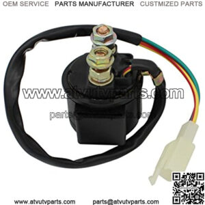 Motorcycle Parts Starter Solenoid Relay for 4-Stroke GY6 Engine 50cc 150cc 200cc 250cc ATV Dirt Bikes Scooters Go Kart Dne Buggys Quad 4 Wheelers Pit Bike Moped Roketa SSR Tao tao Sunl Coolster