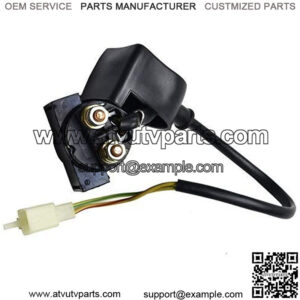 Portable Universal 2 Pins Starter Solenoid Electric Relay, Fits for 50cc 70cc 90cc 110cc 125cc Dirt Bike Pocket Bike Go Kart