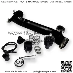 Silicone Charge Tube W BOV Polaris RZR Turbo R, XP, XP4, Turbo S, & Pro