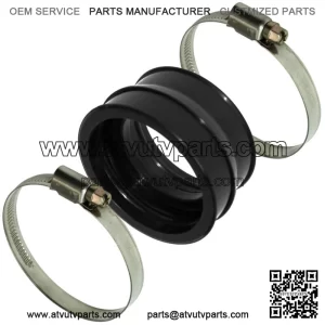 Rubber Carburetor Boot Flange W/Clamps for Can-Am Bombardier Ds 650 2000-2007