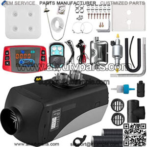 Heater 12V, 15L Tank, Air Heater 5KW, Muffler, Parking Heater with LCD Thermostat Monitor & Remote Control for Trucks, Trailer, Boat and Motor-home