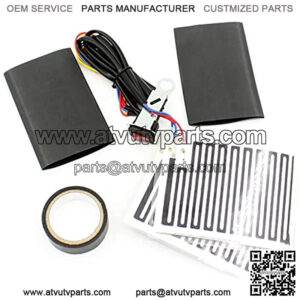 Universal Heated Grips Handlebar Heater Hand Warm Grip Inserts Pads Winter Warmer 12V With Switch Light Heat Thermal Cover Resistant Tape Handle Bar Motorcycle Motorbike ATV Motor Bike