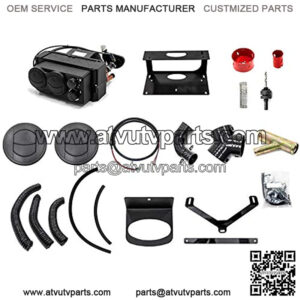 SuperATV Cab Heater for Kawasaki Mule Pro DX / DXT / FX / FXT / FXR (2015+) - Adjustable Temperature & Fan Speeds!