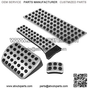 4pcs Car Fuel Brake Clutch Pedal Cover for W203 W204 W210 W211 W212 CE