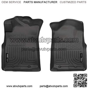 13941 Fits 2005-15 Toyota Tacoma Access Cab/Double Cab, 2005-14 Toyota Tacoma Standard Cab Weatherbeater Front Floor Mats , Black