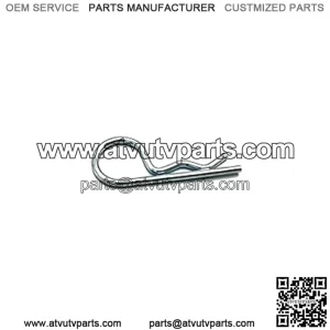 Polaris ATV Hitch Pin Clip, .148 x 3 1/16, Genuine OEM Part 7661067, Qty 1
