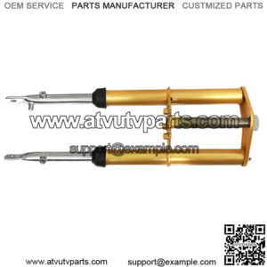 Front shock absorber fork assembly