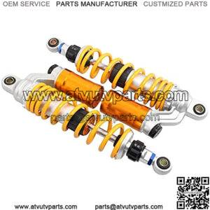 Universal Motorcycle Rear Suspension 350mm Adjustable Air Shock Absorber Suitable for Most Motorcycle Models ATV Quad Dirt Bike