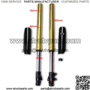 735mm Front Fork Suspension For 125cc-160cc SSR GPX Thumpstar Dirt Pit Bike ATV