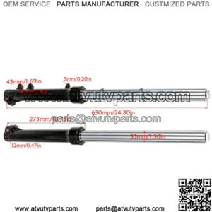 33mm Front Fork Shock 25" Length Dirt Pit Bike ATV Thumpstar 50CC 110CC 125CC