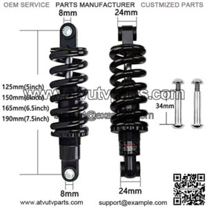 Bike Spring Shock Absorber MTB Bicycle Soft Tail Suspension with Bushing and Screw