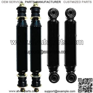 Front Rear Shock Absorber Set Black Replacement for Precedent Club Car 102588501, 102588601