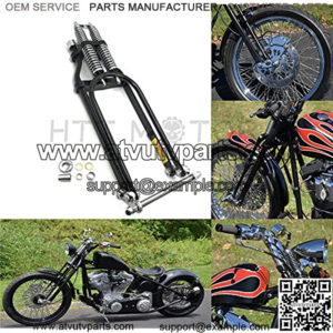 SF001- Compatible with 4" Under 18" Black Springer Front End Harley Bobber Chopper Softail Dyna