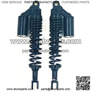 Suspension Shock 16.5"410mm/415mm/420mm 8mm Spring Motorcycle Fork Shock Absorber Suspension ATV Black for Bike car (Color : All Black)