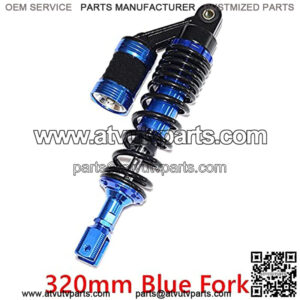 Suspension Shock 320mm 340mmMotorcycle Rear Air Shock Absorber Rear Suspension for Scooter ATV Quad for Bike car (Color : 320mm Blue Fork)