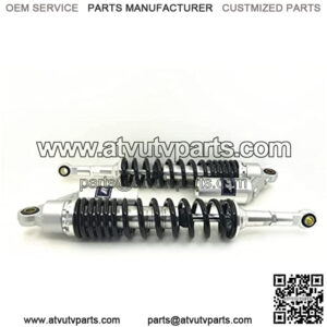 420mm 16.5 inch 8mm Spring Universal Motorcycle Air Shock Absorber Rear Suspension ATV Quad Scooter Dirt Bike For XJR400 SR400 SR500 GSX400 Silver Black,+