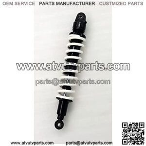 Suspension Shock 9mm Spring 370mm Rear Suspension Shock Absorber for ATV Quad Replace Motorcycle White+Silver for Bike car