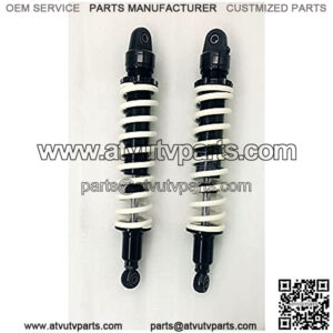 Suspension Shock 9mm Spring 400mm Rear Suspension Shock Absorber for ATV Quad Gokat Replace Motorcycle White+Gold for Bike car