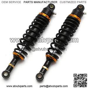1 Pair Motorcycle Air Shock Absorbers Spring 7mm 340mm Motorcycle Scooter Section Adjustable Rear Dirt Bike Scooter ATV Rear Suspension Motorcycle Shock Absorber