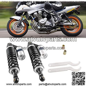 13.5Inch 340mm Motorcycle Shock Absorbers Rear Suspension Universal Compatible with Honda Suzuki Kawasaki Yamaha Street Bike ATV