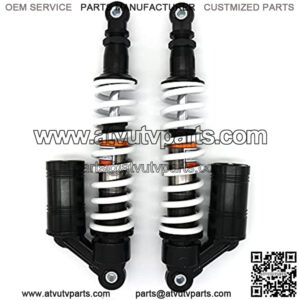 2pcs Motorcycle Rear Air Shock 350mm 13.7Inch Absorbers Universal Fit For Go Kart ATV Quad Dirt Sport Bikes