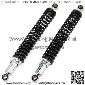 Motorcycle Suspension Strut Universal 400mm 15.75" Motorcycle Air Shock Absorber Rear Suspension Fit for Yamaha Motor Scooter Fit for ATV Quad Black D30 Motorcycle Shock Absorber