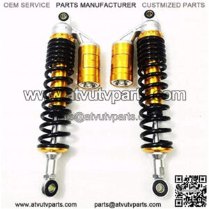 Shock Absorbers Rear Shock Absorber 360mm 365mm 370mm 375mm 380mm 8mm Spring Suspension Fit for Kawasaki Yamaha Banshee ATV Replacement (Color : 360mm)