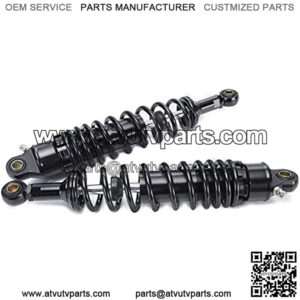 2pcs Spring 7mm Black 320mm 12.6inch Motorcycle Dirt Street Motor Bike ATV Quad Rear Shock Absorber Rear Suspension Bumper Motorcycle Shock Absorber Rear Motorcycle Shock Absorber