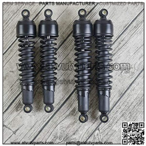335mm 370mm Motorcycle Shocks Absorbers Rear Suspension Fit for YMAHA Suzuki Fit for Kawasaki Aprilia Benelli Scooter Bikes ATV,Motorcycle Suspension Strut Shock Absorbers (Color : 335mm)