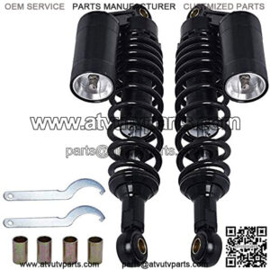 2 pack Rear Shock Absorbers Fits for Honda Yamaha for most 150cc-750cc Sport bikes and Dirt Bikes, Go-kart and Moped Quad