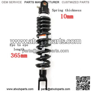 365mm 14.37 inch 10mm Spring Universal Motorbike Air Shock Absorber Rear Suspension ATV Quad Scooter Dirt Bike Fork U Type Head