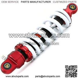 Rear Suspension Shock 325mm Rear Shock Damper Suspension Spring Compatible with Dirt Pit Bike ATV Rear Shock Absorber Spring (Red+Black), (MS325)