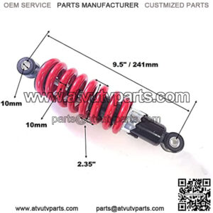 Offroad Promax Industries 9.5 Inch Rear Shock 33cc-49cc 2-Stroke Dirt Bike Db49 X1 X2 Mini ATV H Sk24 1200 lbs.