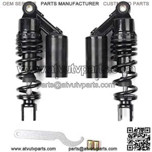 Motorcycle New Pair 9.25 inches 235mm Fork Clevis Ends Air Gas Shock Absorbers Replacement Universal Fit for Suzuki Kawasaki Ducati Scooter Atv Quad Dirt Sport Bike Go Kart Black