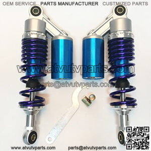 280mm 11" Eye to Eye Pair Shock Absorbers Scooter Bike Moped ATV Blue