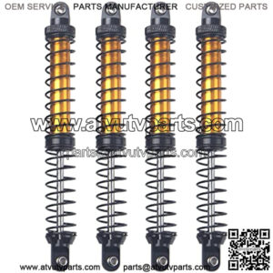 4Pcs Metal Shock Absorber 70/80/90/100/110/120mm Damper Compatible with Tamiya CC01 Traxxas TRX4 Axial SCX10 D90 D110 RR10 1/10 RC Crawler Car (120mm Hole Distance)